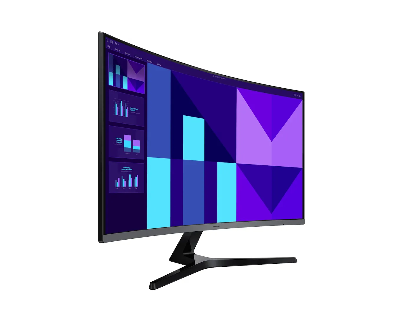 MONITOR CURVO SAMSUNG S3 S39GD 32" FHD 100HZ CURVO 1800R VA CON ALTAVOCES INTEGRADOS, vista 2